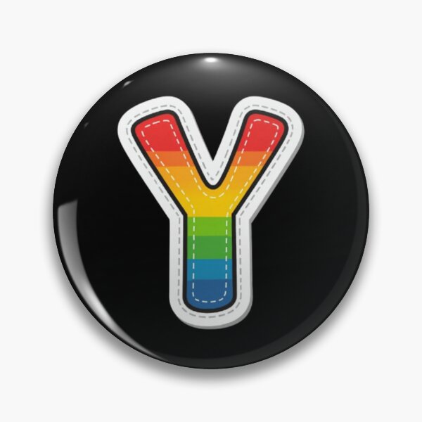 Item preview, Patch letter Y rainbow designed and sold by StickersRyous.
