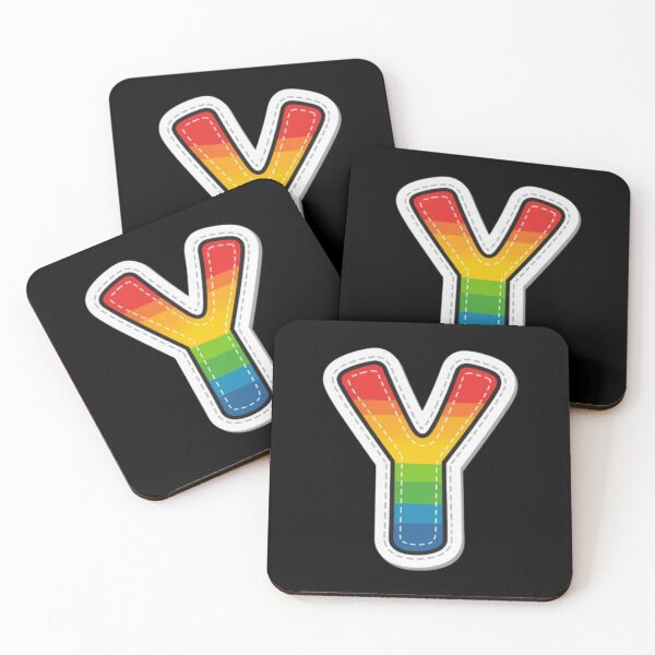 Item preview, Patch letter Y rainbow designed and sold by StickersRyous.