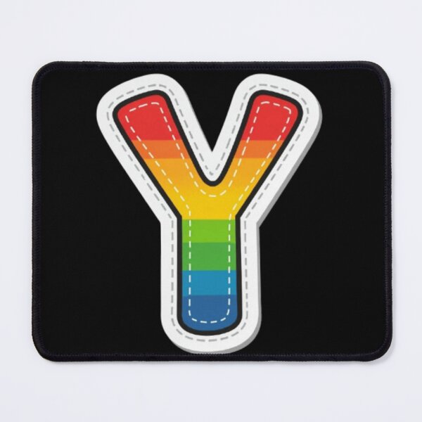 Item preview, Patch letter Y rainbow designed and sold by StickersRyous.