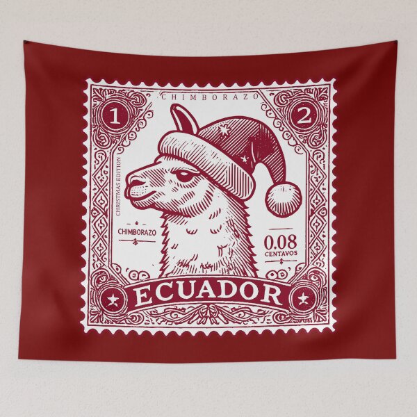 Item preview, Vicuña postage stamp from Ecuador, Chimborazo Christmas edition designed and sold by marilustrado.