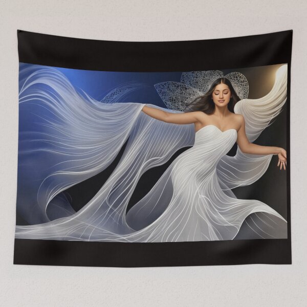 Item preview, Angel - flowing white silk designed and sold by shakespeare1212.