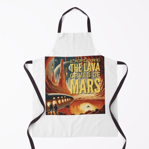 Item preview, Explore the lava caves of Mars! - Space Travel retro poster version 13 designed and sold by jnxyz.