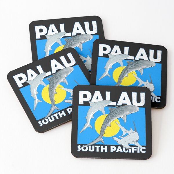 Item preview, Bull shark tiger shark hammerhead shark Palau South Pacific designed and sold by NicGrayGraphic.