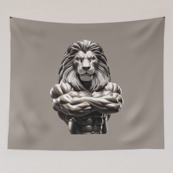 Item preview, Mighty Lion Bodybuilder designed and sold by PierreAlbijanic.