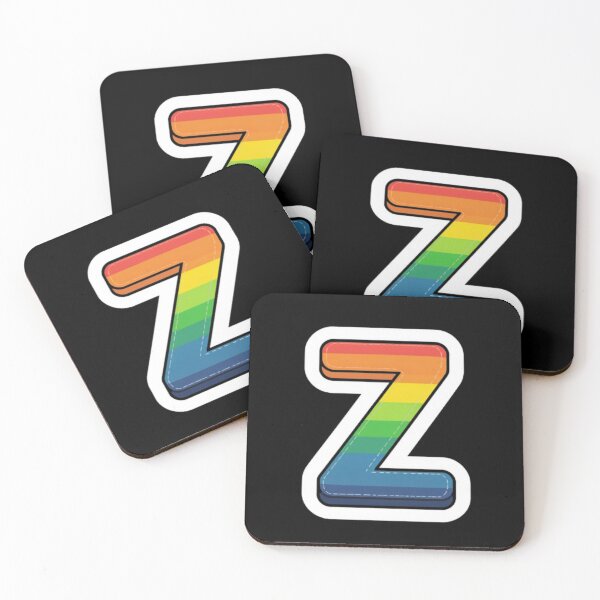 Item preview, Patch letter Z rainbow designed and sold by StickersRyous.
