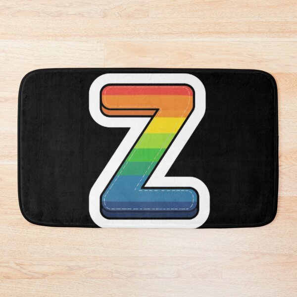 Item preview, Patch letter Z rainbow designed and sold by StickersRyous.