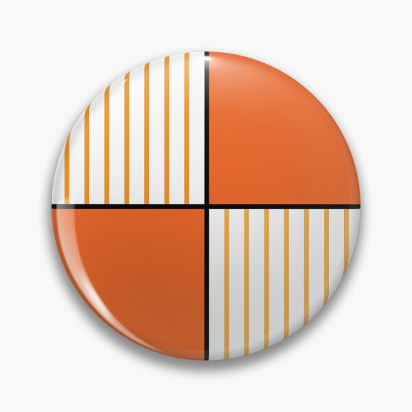 Item preview, Burnt orange striped checkered color block preppy pattern designed and sold by fluffyfamcraft.