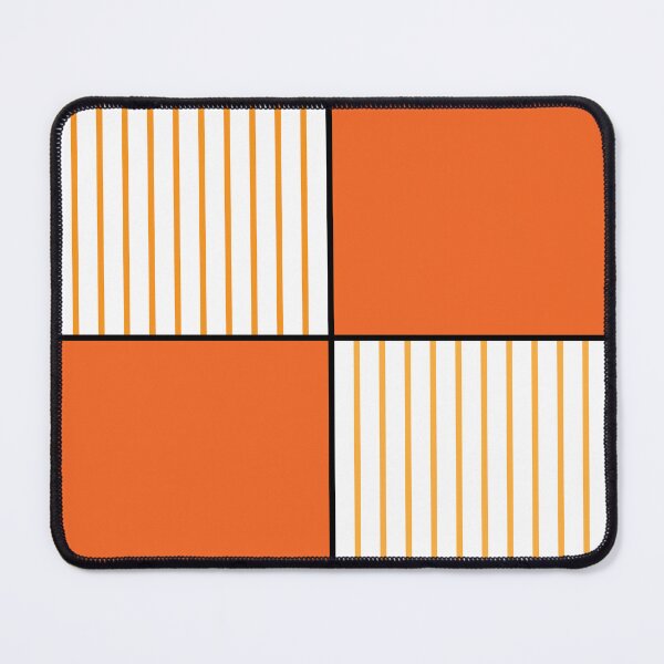 Item preview, Burnt orange striped checkered color block preppy pattern designed and sold by fluffyfamcraft.
