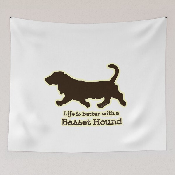 Item preview, Life is better with a basset hound  designed and sold by Rhia4rt.