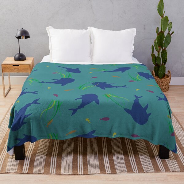 Item preview, Underwater Shark & Sea Life Pattern designed and sold by DesignWerkz.