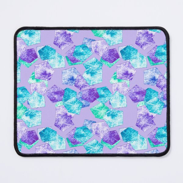 Item preview, Purple Lilac Turquoise Marble Shapes Tile designed and sold by fuzzyfox.