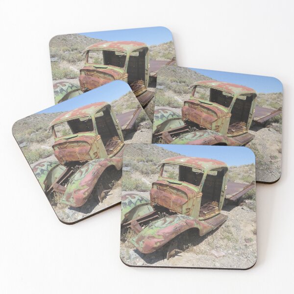 Item preview, Abandoned Old Green Truck Rusting in the Desert designed and sold by tumbleweedphoto.