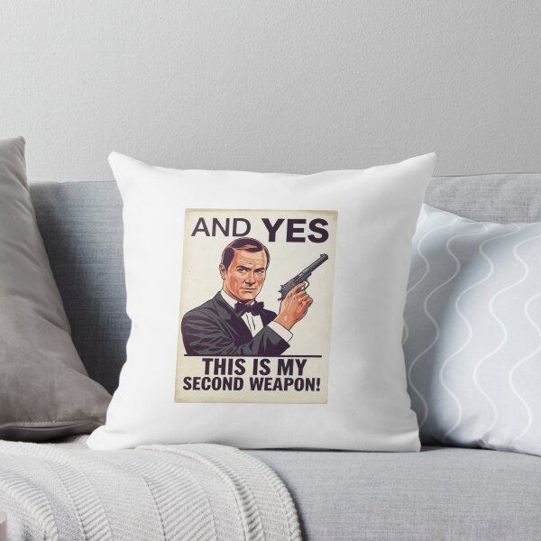 Item preview, My second weapon, man in a tuxedo, funnyfits70, Humor, Funny, retro, vintages, funny quotes, animal humor, designed and sold by FunnyFits70.