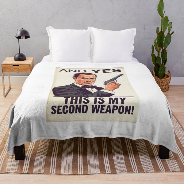 Item preview, Mi segunda arma, hombre con esmoquin, funnyfits70, humor, gracioso, retro, vintages, citas divertidas, humor animal, designed and sold by FunnyFits70.