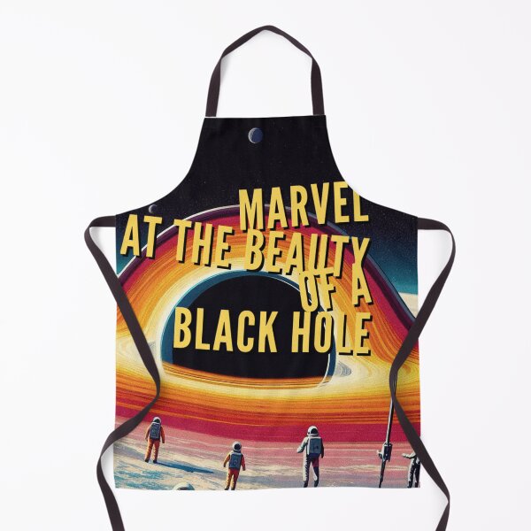 Item preview, Marvel at the beauty of a black hole! - Space Travel retro poster version 17 designed and sold by jnxyz.