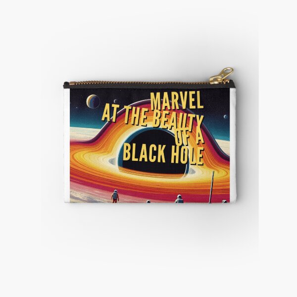 Item preview, Marvel at the beauty of a black hole! - Space Travel retro poster version 17 designed and sold by jnxyz.