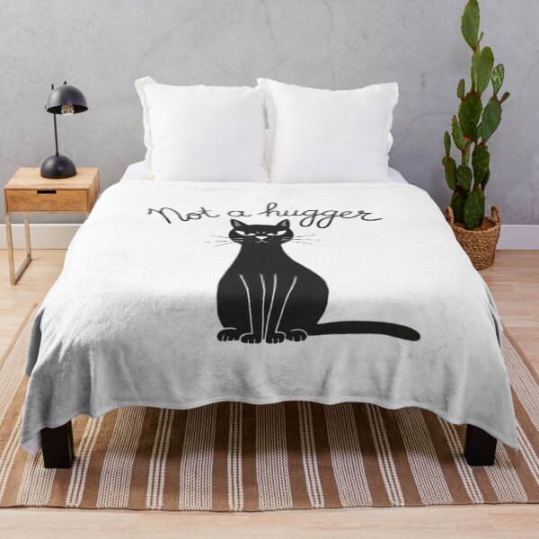 Item preview, Not a hugger, angry cat, cat, Cheeky, funnyfits70, Humor, Funny, retro, vintages, funny quotes, animal humor, designed and sold by FunnyFits70.