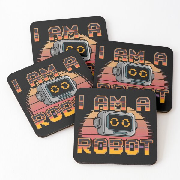 Item preview, Retro Pixel Robot Design – I Am a Robot - Artwork designed and sold by Prime-Studio.