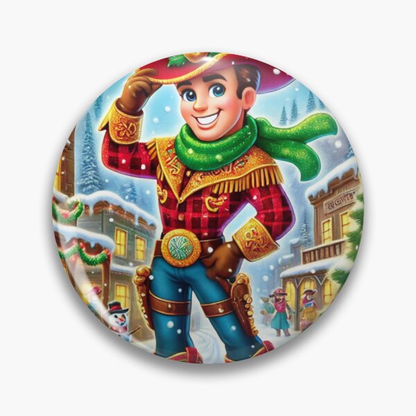 Artikelvorschau, Cowboy in Weihnachten entworfen und verkauft von Dream Bloom Gallery.