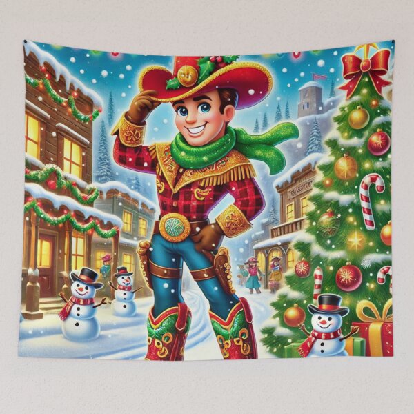 Item preview, Cowboy In Christmas designed and sold by Dream Bloom Gallery.
