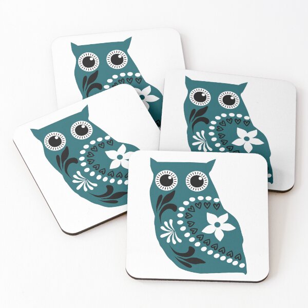 Item preview, Scandinavian Floral Nordic Owl designed and sold by MagnoliaLake.