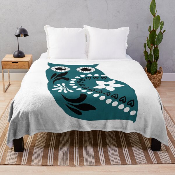 Item preview, Scandinavian Floral Nordic Owl designed and sold by MagnoliaLake.