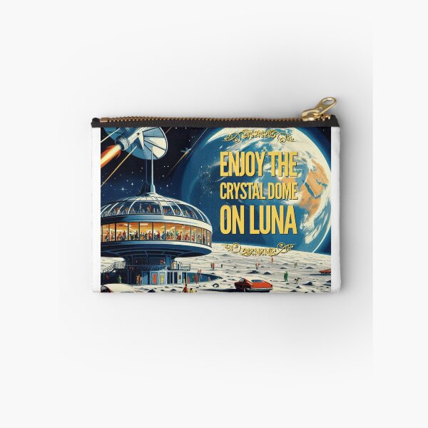 Item preview, Enjoy the crystal dome on Luna! - Space Travel retro poster version 23 designed and sold by jnxyz.
