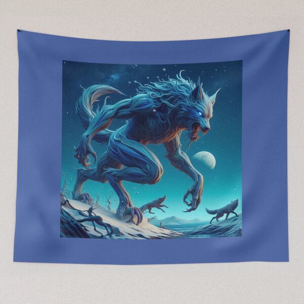 Item preview, Fierce Werewolf Rising Under the Full Moon designed and sold by choder61.