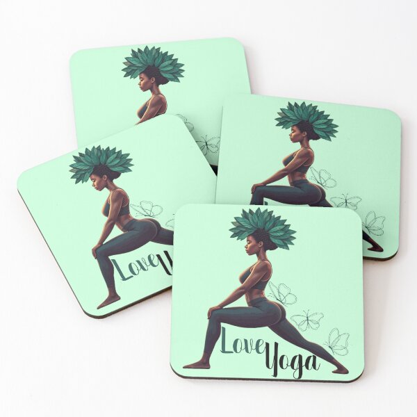 Item preview, LOVE YOGA WARRIOR II POSE designed and sold by OLLIEDIGITALS.