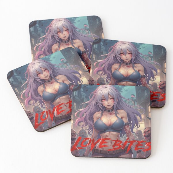 Item preview, Love Bites Zombie Anime babe designed and sold by KnottyToons.