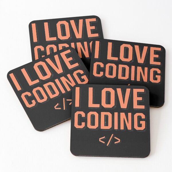 Item preview, I Love Coding – Minimalist Programmer Design designed and sold by Prime-Studio.