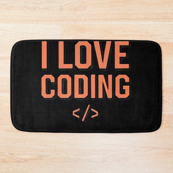Item preview, I Love Coding – Minimalist Programmer Design designed and sold by Prime-Studio.