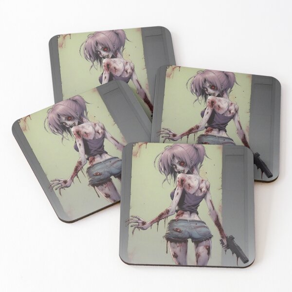 Item preview, Hot Crazy zombie Babe with a gun designed and sold by KnottyToons.