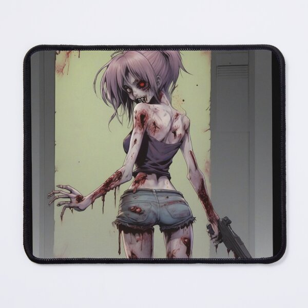 Item preview, Hot Crazy zombie Babe with a gun designed and sold by KnottyToons.