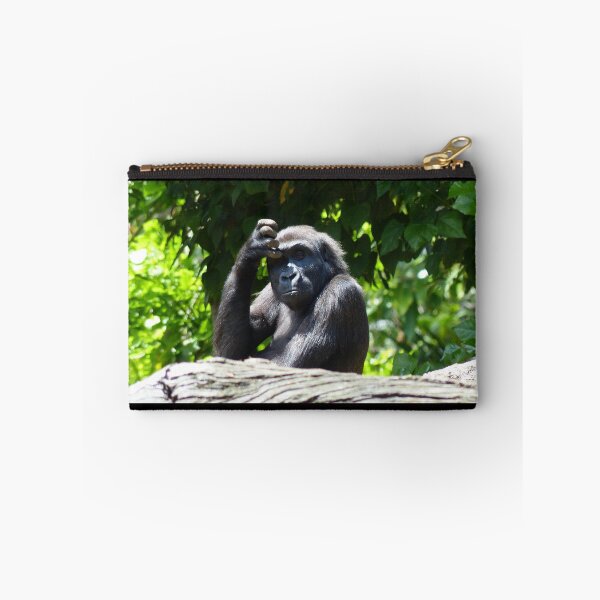 Item preview, What Was That? Gorilla scratching an eye lid, looking at the visitor designed and sold by GinaMarie-PV.