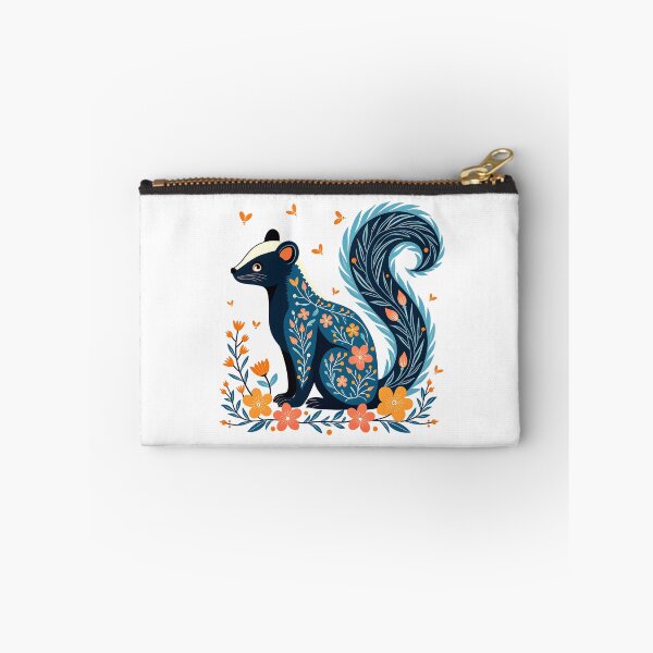Item preview, Cute Whimsical Floral Skunk Illustration designed and sold by BirdsnStuff.