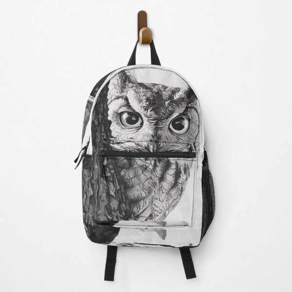 Item preview, Black and white owl sketch print designed and sold by dcrc.