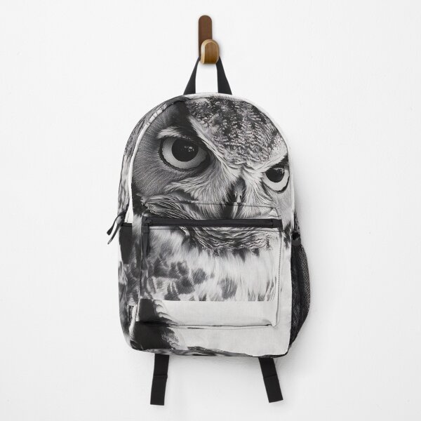 Item preview, Black and white owl sketch print designed and sold by dcrc.