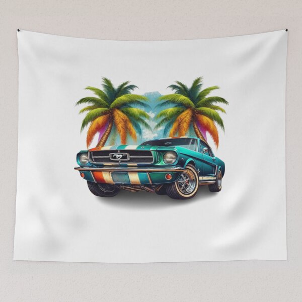 Item preview, “Bursts of Color: An Illustration of a Vintage Car” designed and sold by CHRIST5000.