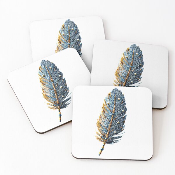 Item preview, Beautiful Feather Tattoo Inspired Design designed and sold by Fashioninja.