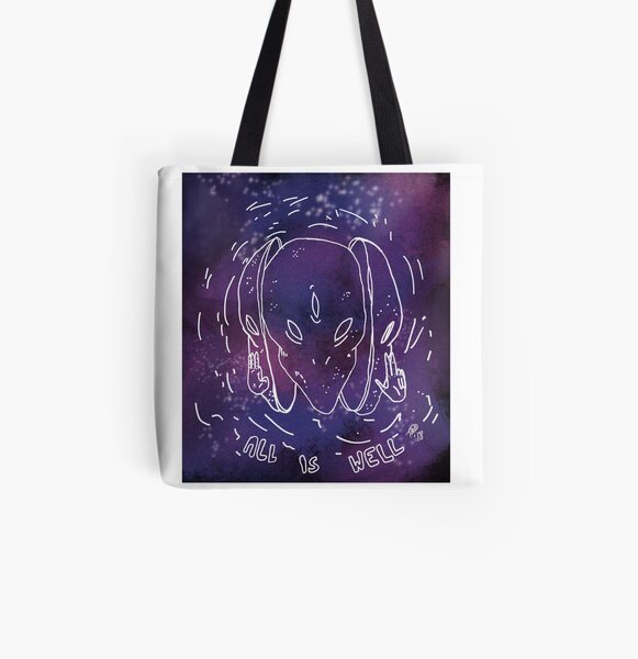 White Matter All Over Print Tote Bag