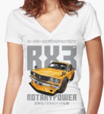 Mazda RX3 Women's Fitted V-Neck T-Shirt