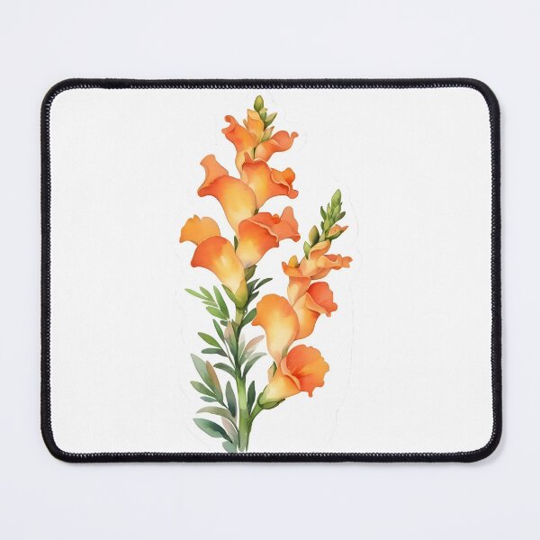 Item preview, Orange Snapdragons (Antirrhinum majus) designed and sold by HOMETOWN86.