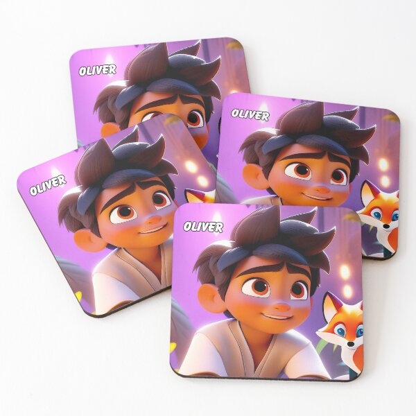 Item preview, Oliver 2 with fox - 3D Anime designed and sold by thejungleheroes.