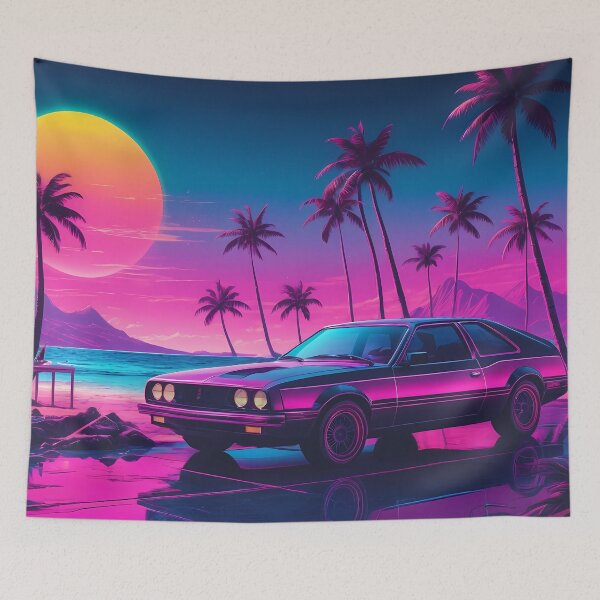 Item preview, Retro Synthwave Car Design designed and sold by papi1998.