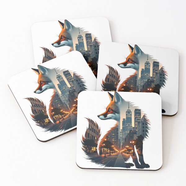 Item preview, Urban Fox Fusion Illustration designed and sold by BirdsnStuff.