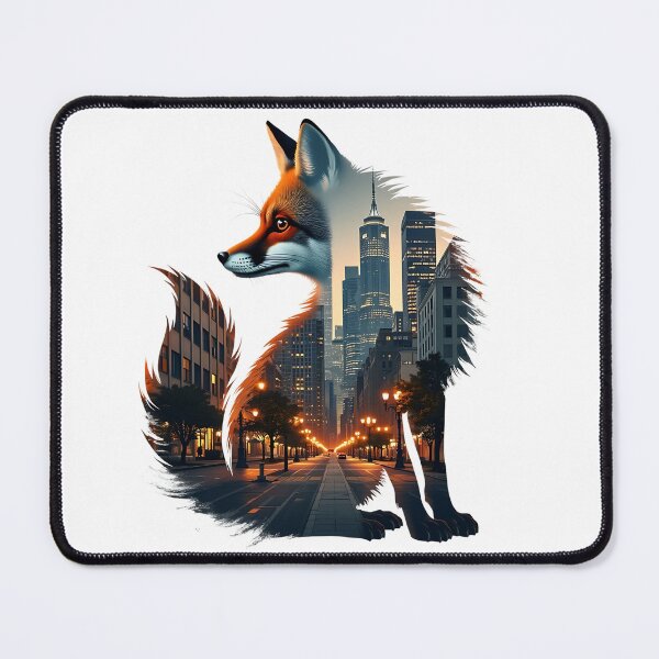 Item preview, Urban Fox Fusion Illustration designed and sold by BirdsnStuff.