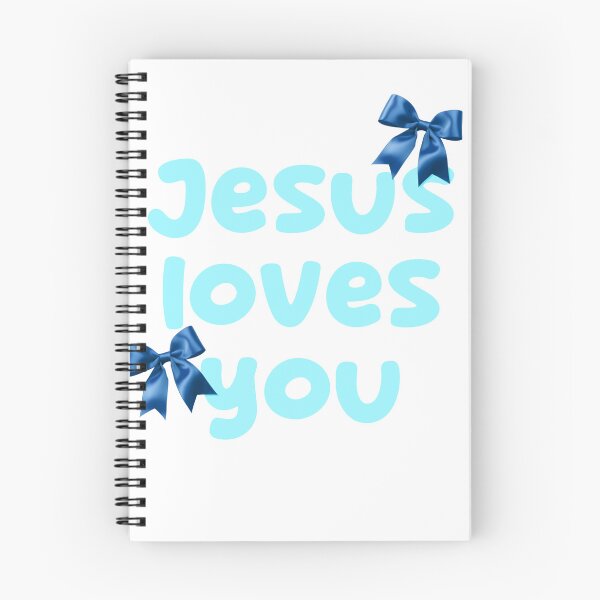 Item preview, Jesus Loves You Satin Bow Coquette designed and sold by EnergizingEmily.
