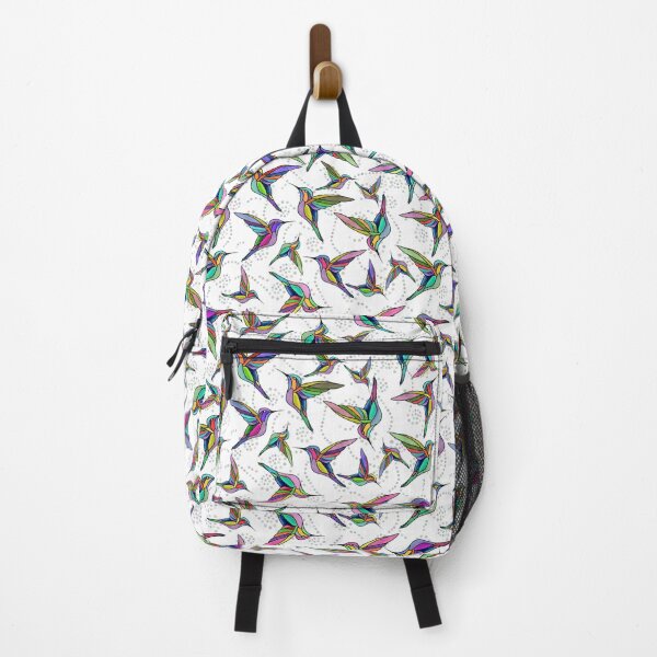 Item preview, Flying Jewels - Colorful Hummingbirds with pastel dots designed and sold by FaireWaveArt.
