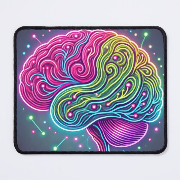 Item preview, Neon Neuronal Circuit Brain designed and sold by Porosenok.